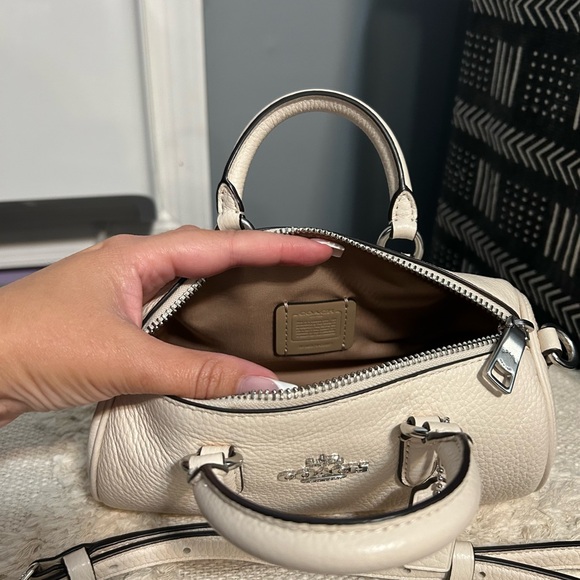 Coach Ivory Leather Satchel - Picture 2 of 10
